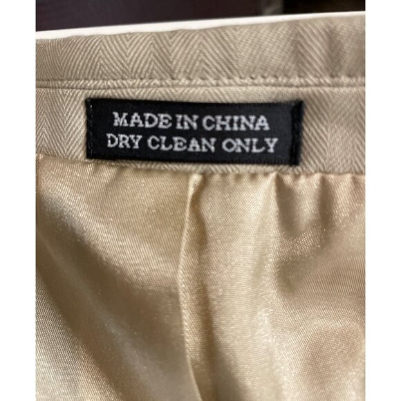 Joseph Feiss Men’s Sport Coat Blazer Suit Jacket Size 46S Beige 100% Silk - Picture 10 of 11